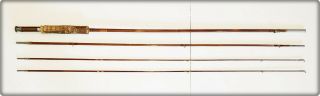 9 Foot South Bend No 59 Split Bamboo 4 Pc Incl Spare Tip Fly Rod