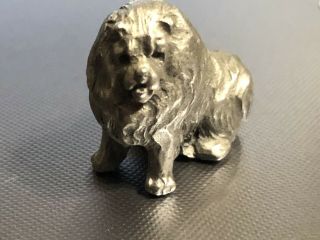 Rawcliffe Pewter Miniature Chow - Chow Vintage 1982