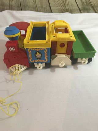 Vintage 70’s Fisher Price Little People Circus Train 991 4 Cars 7