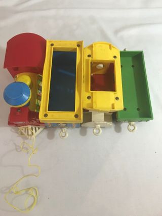 Vintage 70’s Fisher Price Little People Circus Train 991 4 Cars 8