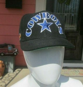 Vintage Dallas Cowboys Bowls Champions Emblems Snapback Hat Cap Black