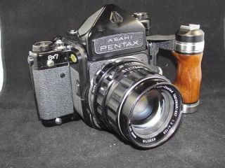 Asahi Pentax 6x7 67 Medium Format Camera Ttl Mirror Up 105mm 2.  4 Lens - Near