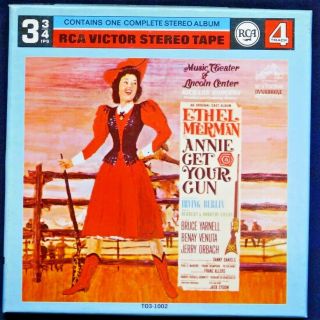 Vintage Reel - To - Reel Tape,  " Annie Get Your Gun " Starring Ethel Merman;