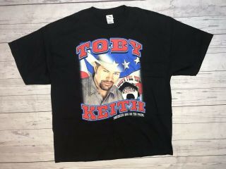 Vintage Toby Keith Tour T Shirt Mens 2xl Country Music Shock N Yall Concert
