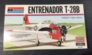Vintage Monogram 1/48 Entrenador T - 28b Kit 5100 Necomisa - Complete
