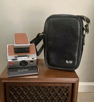 Vtg 1976 Polaroid Sx - 70 Land Camera Model 1 Film Carrying Case 70s