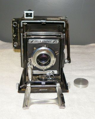 Graflex Speed Graphic Camera W/ Ektar 127mm Lens
