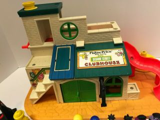 Vintage 1976 Fisher Price Sesame Street Clubhouse 937 With Figures 7