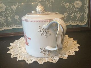 Vintage Spode RED TRADE WINDS 6 - Cup Teapot Clipper Ships Estate Find Lovely 3