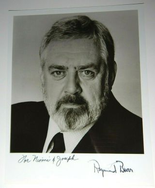Vintage Raymond Burr Perry Mason Signed Autographed Photo Photograph