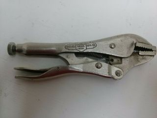 Vintage Vise - Grip 7r Locking Pliers Petersen Mfg.  Co Dewitt Nebr.  Usa Cond.