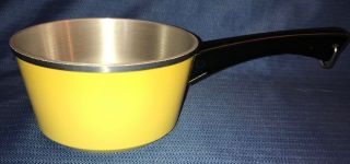 Vintage Club Aluminum Pot Sauce Pan Harvest Gold Yellow 1.  5 Quart Cookware New?