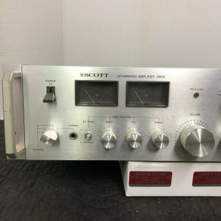 H.  H SCOTT 480A INTEGRATED STEREO AMPLIFIER - CLEANED - SERVICED - 2
