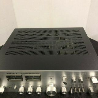 H.  H SCOTT 480A INTEGRATED STEREO AMPLIFIER - CLEANED - SERVICED - 4
