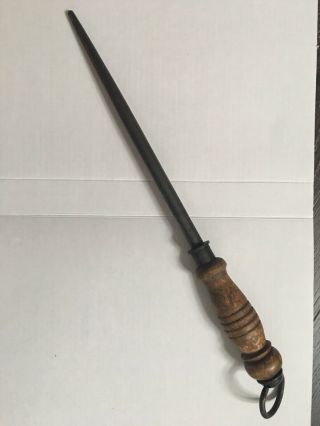 F.  Dick Friedrich Knife Sharpener Tool Sword Design Steel Whetstone Germany Vtg