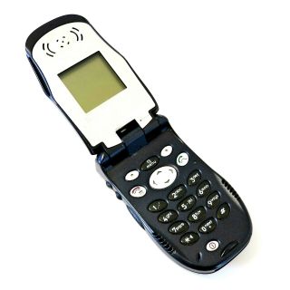 Motorola I90c Nextel H41uah6rr1an Vintage Cellular Flip Phone W/ Sim & Battery