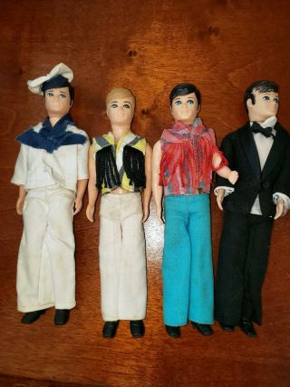Vintage Topper Dawn - 4 Boy Dolls: 2 Dancing Gary 