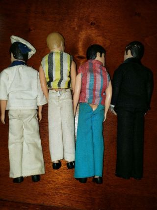 Vintage Topper Dawn - 4 Boy Dolls: 2 Dancing Gary ' s,  1 non dancer Gary,  1 Kevin 2