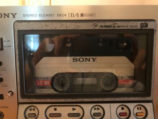 SONY Elcaset EL - 5 tape deck fully serviced.  Includes 1 tape. 2