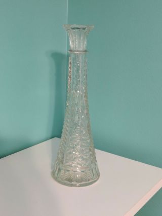 Stunning Vintage 9 " Glass / Crystal Vase - Very Detailed