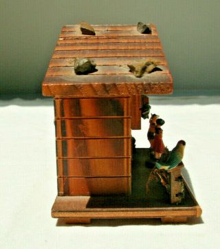 VINTAGE REUGE WOOD BANK MUSIC BOX - MADE IN SWITZERLAND - PLAYS PENNIES FROM HEAVEN 4