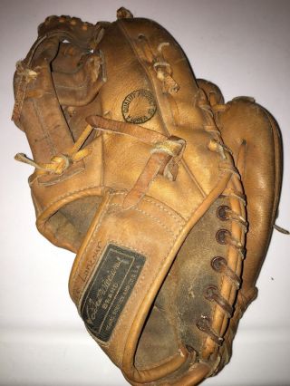 Vtg Ted Williams Sears Roebuck 16144 Pro Style Baseball Glove Autograph Custom