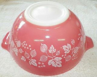 Vintage Pyrex Pink Gooseberry Nesting Mixing Cinderella Bowl 442 1 1/2 Qt