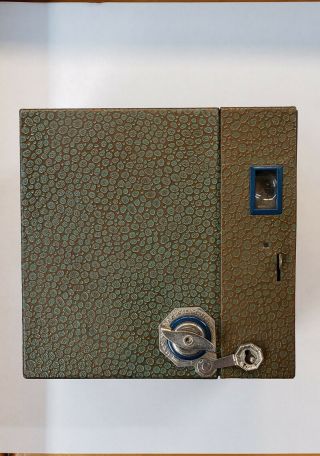 KODAK NO.  2 BEAU BROWNIE IN BLUE WITH TWO - TONED GREEN/BROWN BODY AND CASE. 2