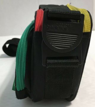 United Colors Of Benetton Camera Bag Vtg Black Adjustable Shoulder Strap Purse 3