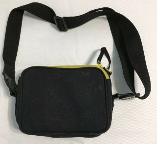 United Colors Of Benetton Camera Bag Vtg Black Adjustable Shoulder Strap Purse 4