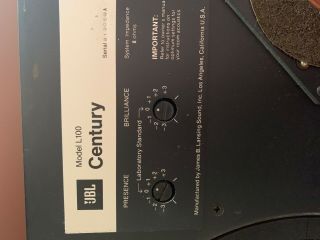 JBL L100 Century speakers PAIR - 9