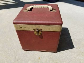 Vintage Wakefield 45 Rpm Storage Records Box Carrying Case Bakelite Handle
