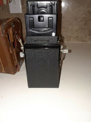 Minolta Autocord L TLR Camera Rokkor 75mm F/3.  5 w/ Case 6
