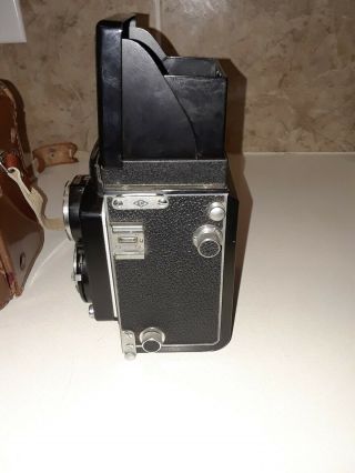 Minolta Autocord L TLR Camera Rokkor 75mm F/3.  5 w/ Case 8