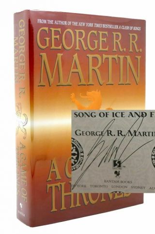 George R.  R.  Martin A Game Of Thrones Signed 1st 1st Edition 9th Printing