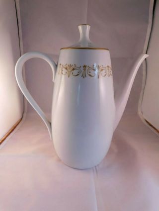Vintage Sheffield Fine China Japan Imperial Gold 504 Teapot Coffee Pot With Lid
