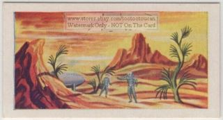 Space Travellers On The Surface Of Venus Vintage Trade Ad Card