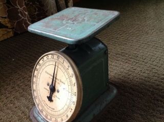 VINTAGE COLUMBIA FAMILY SCALE 24 LBS.  LANDERS,  FRARY,  CLARK PAT ' D 1907 2