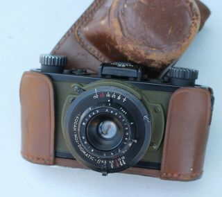 Kodak 35 Ph - 324 Us Army Signal Corps Military Green Film Camera & Field Case