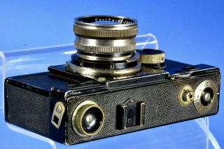CONTAX 1 (a) Ver.  2 35mm Rangefinder Camera w 5cm f/2 Zeiss SONNAR Lens & Spool NR 3