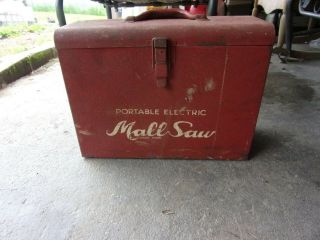 Vintage Mall Saw Steel Carry Case