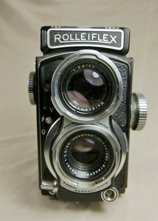 Tlr Rolleiflex Baby 4x4 Post - War Black Baby,