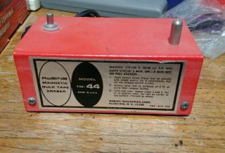 Vintage Robins Magentic Bulk Tape Eraser Model Tm - 44 Good