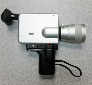 Braun Nizo 801 macro film cine MOVIE camera 8 mm VARIOGON Leather Case 3