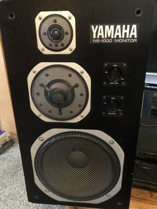 Legendary Yamaha Ns - 1000 Monitor Ns - 1000m Speakers Matched Pair -
