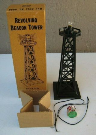 Vintage Marx Revolving Beacon Tower 446 Mib Old Store Stock E12