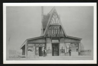 Vintage Postcard Railroad Station Nantasket,  Massachusetts