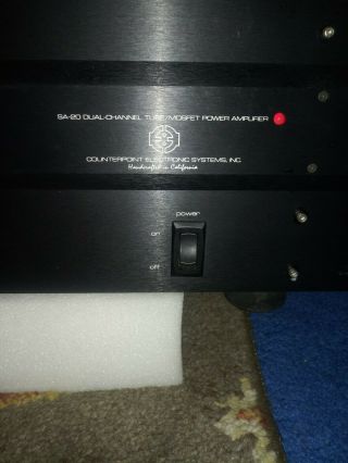 Counterpoint SA - 20 Stereo Power Amplifier - Hybrid Tube Mosfet - Audiophile 2