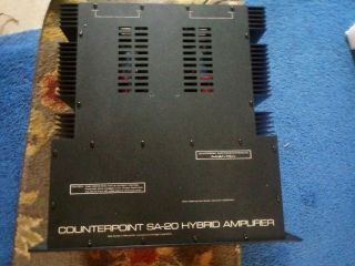 Counterpoint SA - 20 Stereo Power Amplifier - Hybrid Tube Mosfet - Audiophile 5
