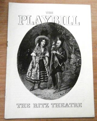 Vintage Playbill 1934 York Theater The Ritz Theater Piper Paid